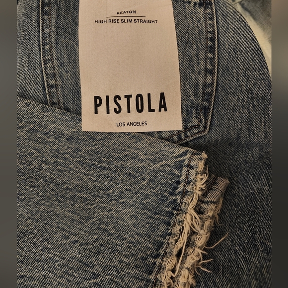NWT PISTOLA KEATON HIGH RISE SLIM STRAIGHT JEAN KEATON in PERSUE 26 - Picture 6 of 8